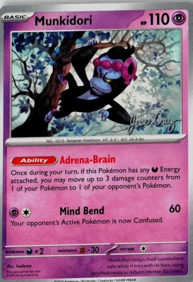 World Championships 2025 Munkidori [Jose-Cruz-Galindo-resendiz] Pokémon card